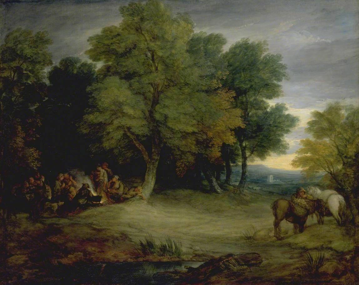 Accampamento zingaro, tramonto - Tate Britain, Londra